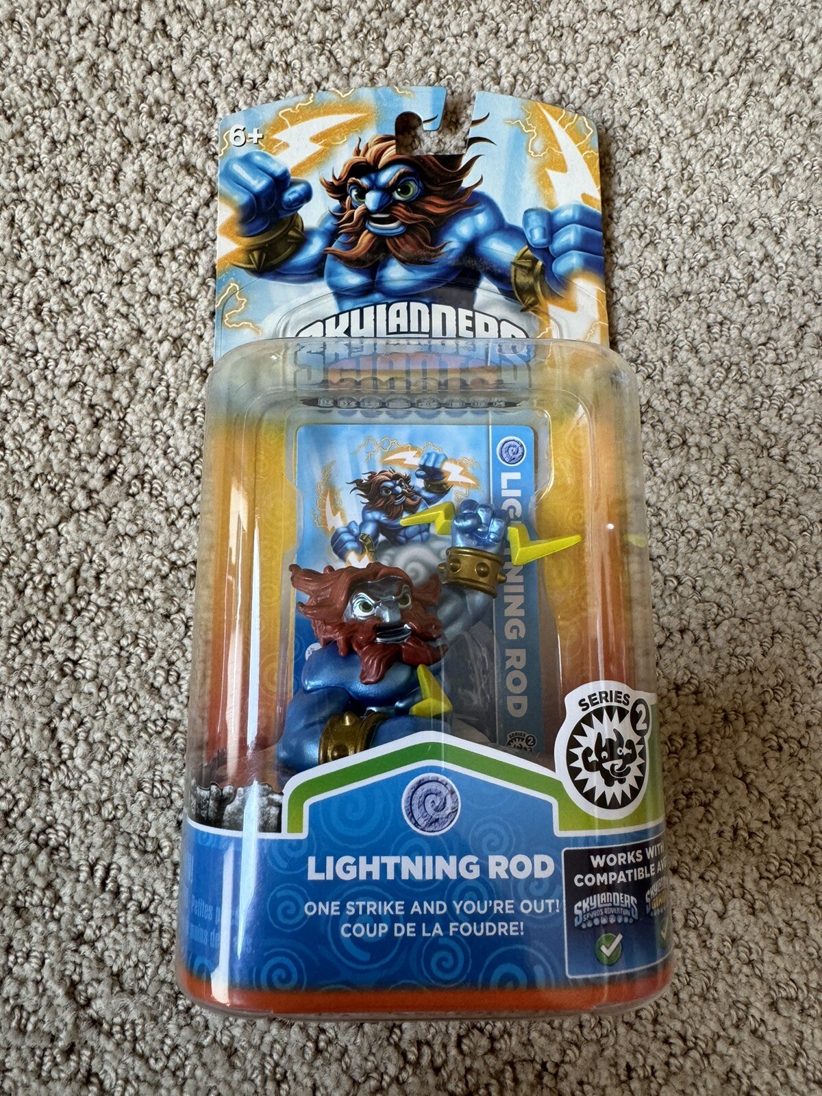 Skylanders Giants Lightning Rod Figure With Trading Card Brand New On Card