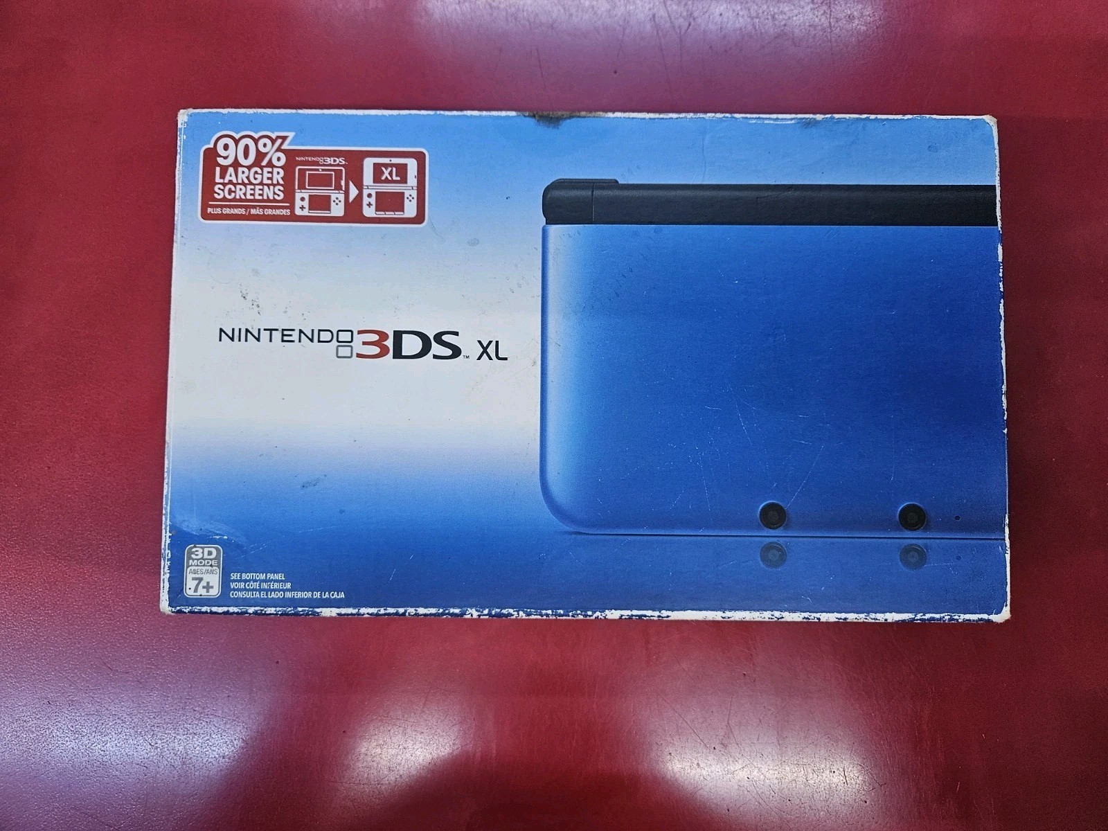 Nintendo 3DS LL Launch Edition Blue & Black Handheld CIB ( Read Description)