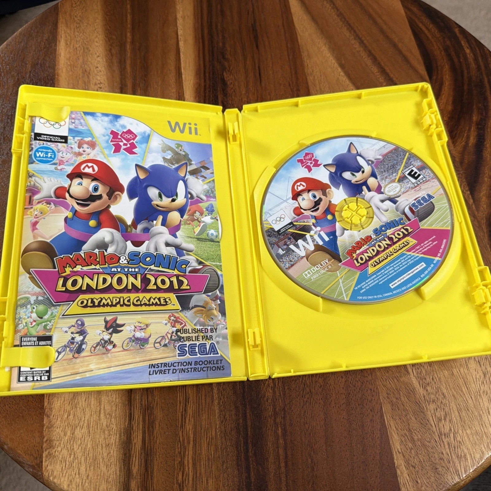 Mario & Sonic London 2012 Olympic Games Wii Complete CIB