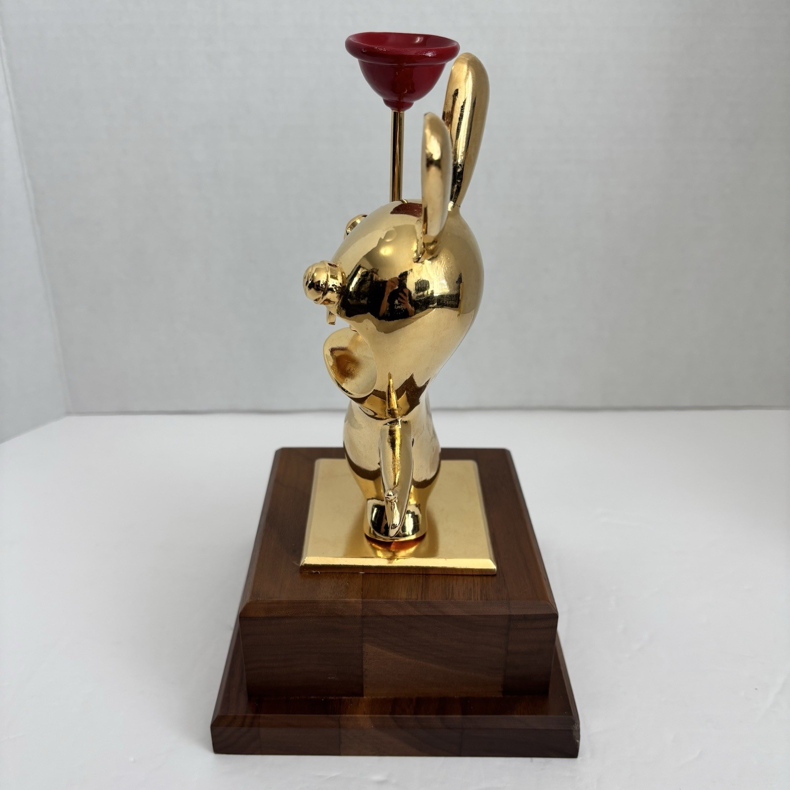 Ubisoft Employee 5 Year Award Raving Rabbids Gold Video Game Statue