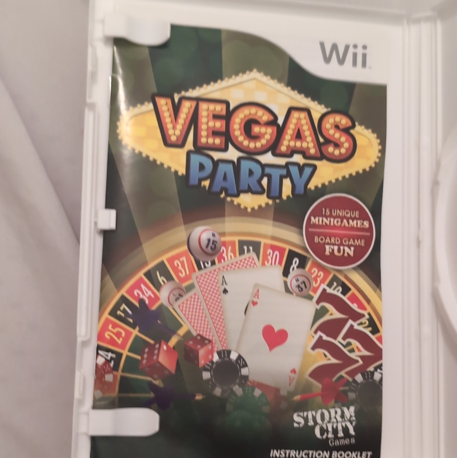 Storm City Games Vegas Party Nintendo Wii Game w/ Case & Manual 2009