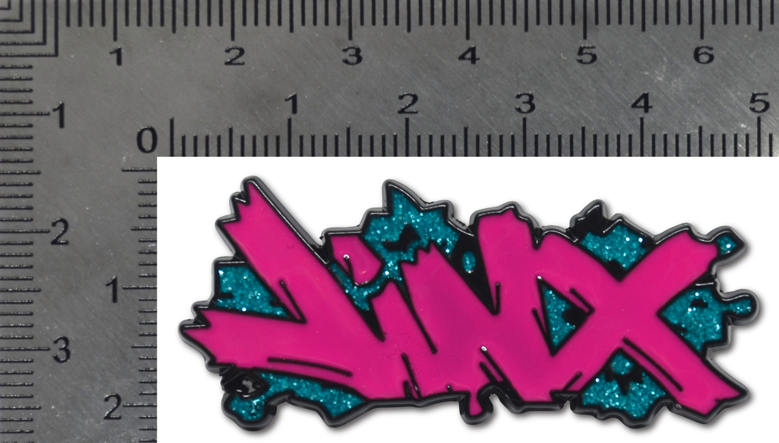 [Reproduction] Jinx Graffiti Arcane League of Legends LoL Glitter Enamel Pin