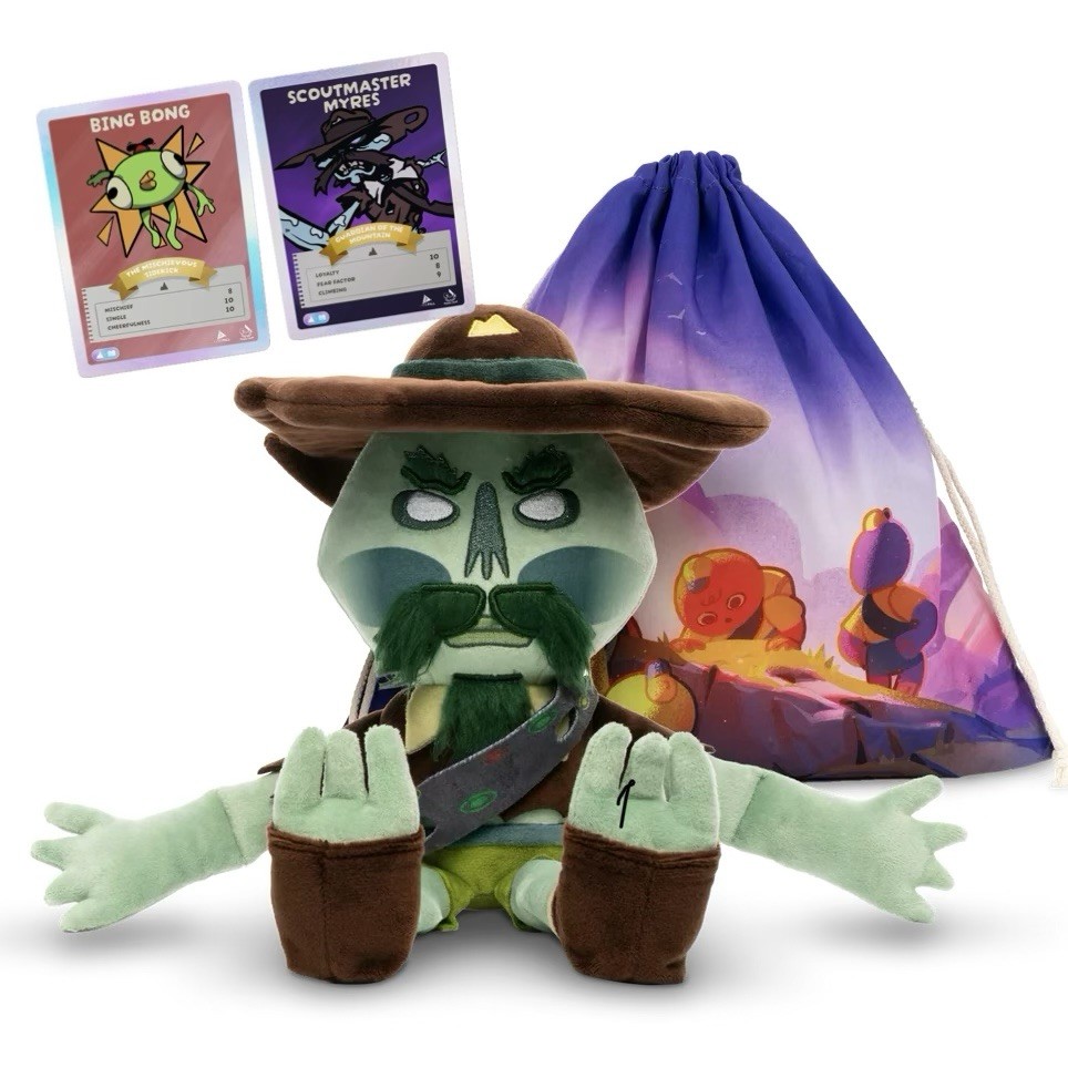 Makeship Scoutmaster Myres Plush & 2 Trading Cards Peak Game Limited Edition NWT