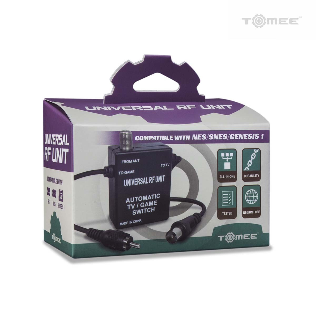 Tomee Universal RF Switch Unit For – NES, SNES, Genesis – Brand New