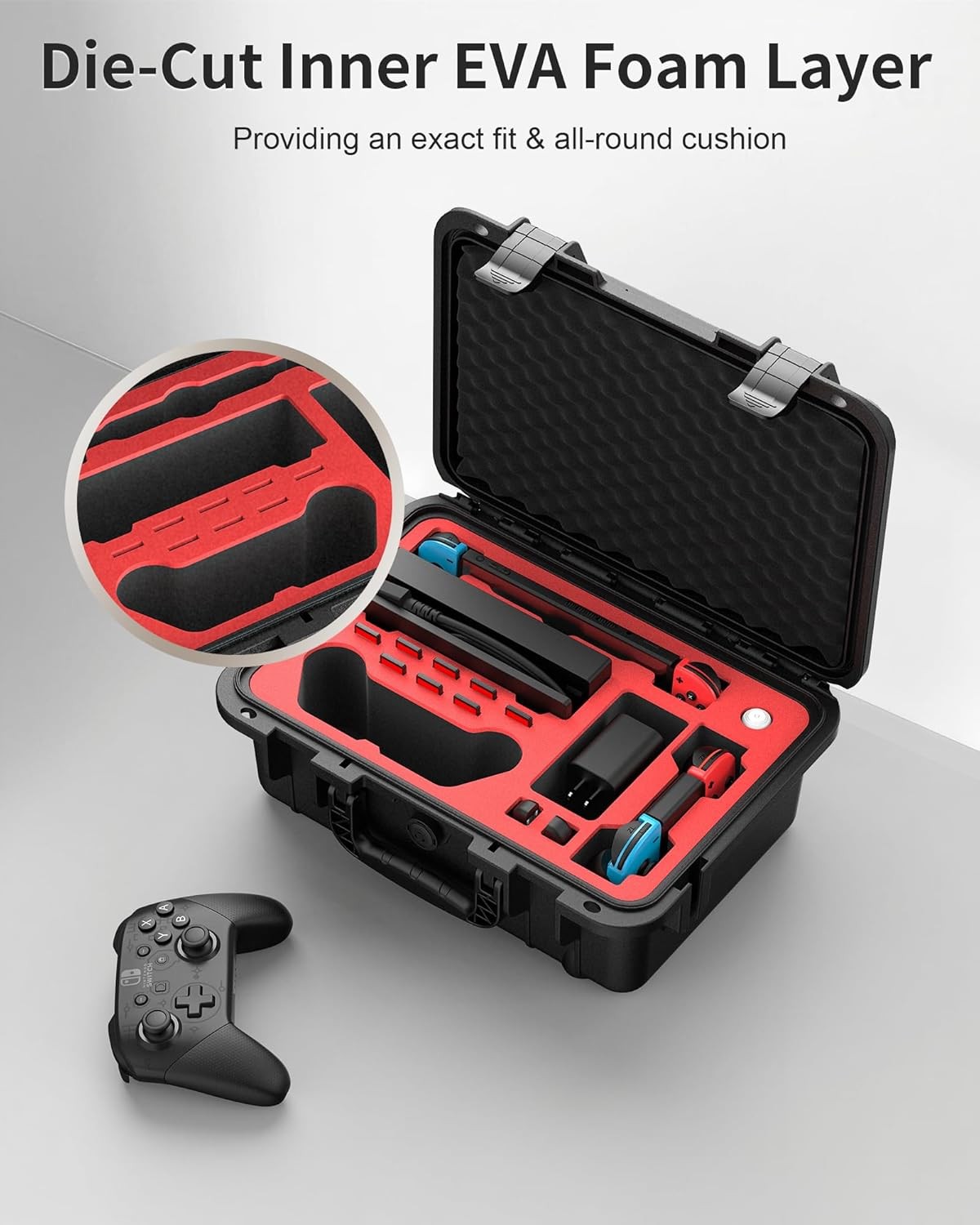 Waterproof Hard Shell Storage Case For Nintendo Switch OLED Console & Controller