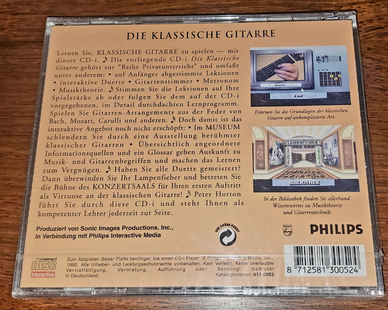Philips CDi CD-i Reihe Privatunterricht: Die Klassische Gitarre Germany NEW RARE