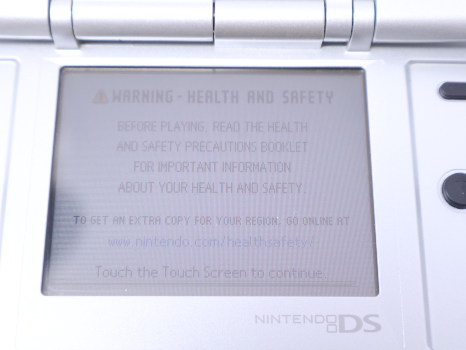Nintendo DS Handheld Console Tested Working Titanium Silver w/ Charger & Stylus