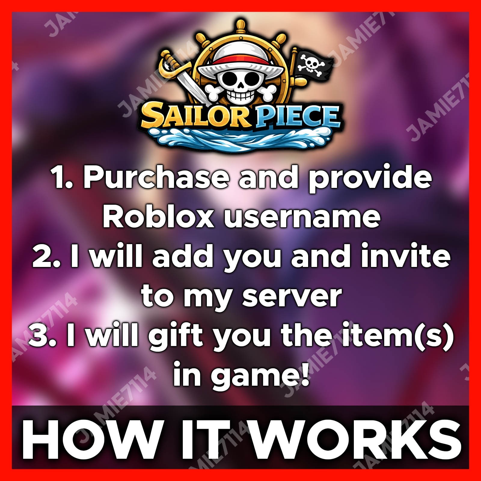 ✅ANOS SET MATERIALS ⚔️ SAILOR PIECE‼️FAST & EASY DELIVERY‼️