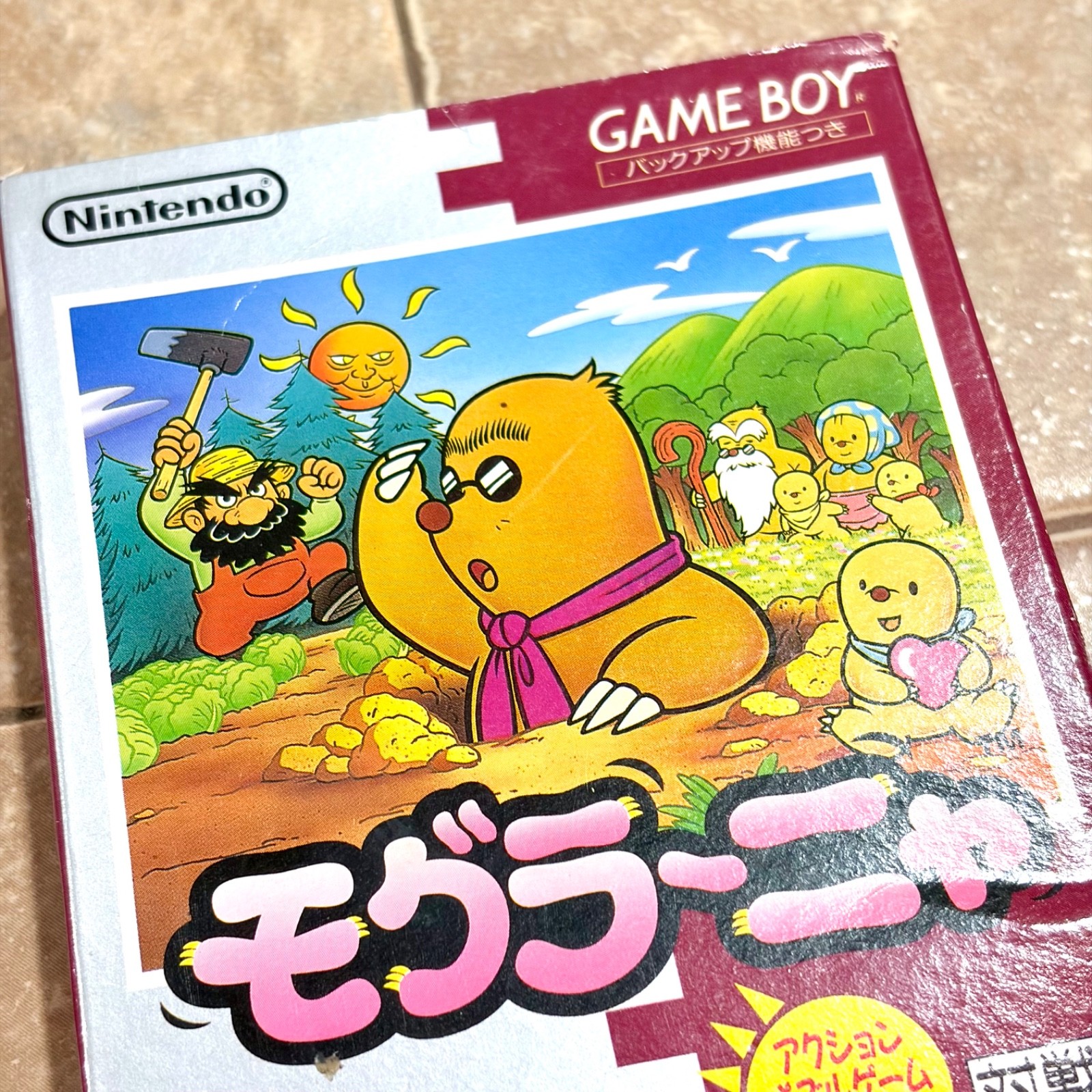 Nintendo Game Boy Mole Mania REGION FREE Moguranya Japan TESTED Authentic OEM!
