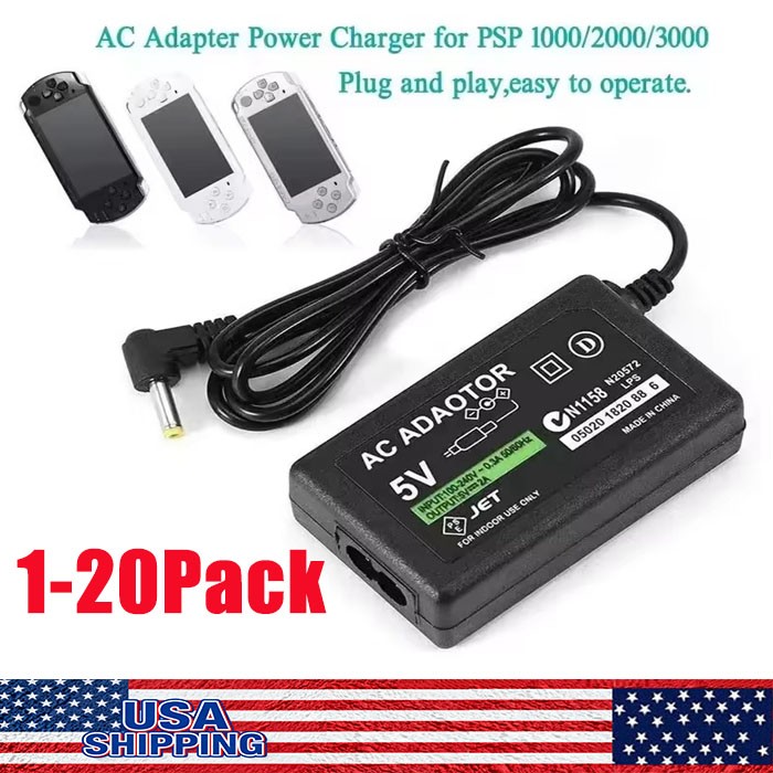 AC Adapter Home Wall Charger Power Supply For SONY PSP 1000 2000 3000 Slim Lite