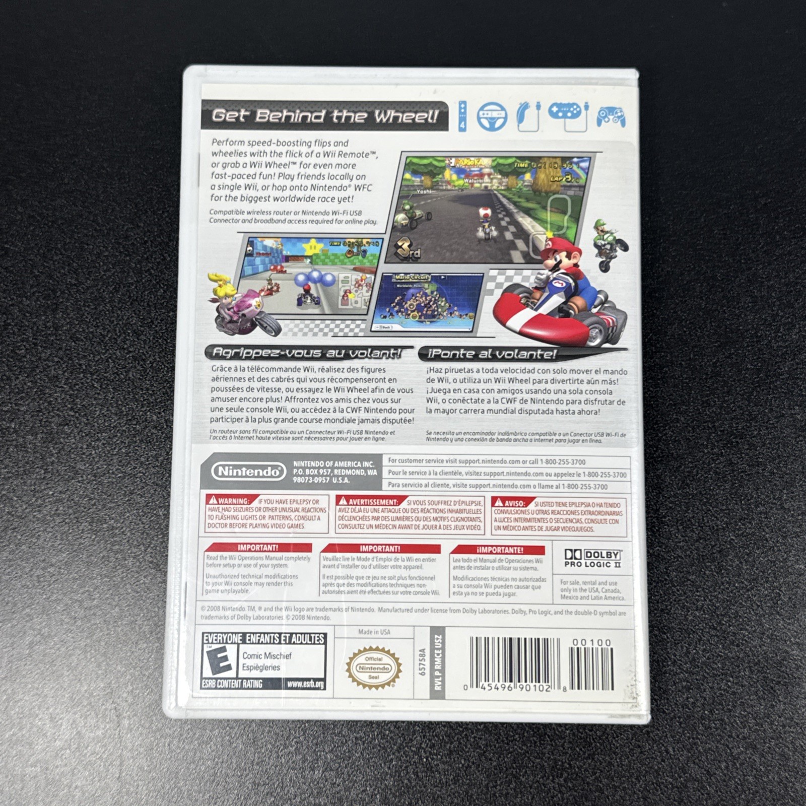 Mario Kart Wii (Nintendo Wii, 2008) Complete W/ Manual Tested