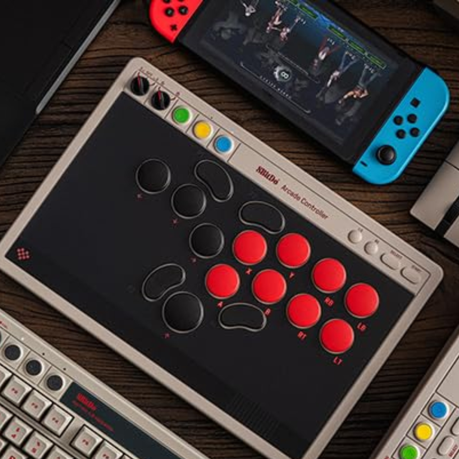 8BitDo All-Button Arcade Controller N Edition Switch 2 Windows Leverless NEW