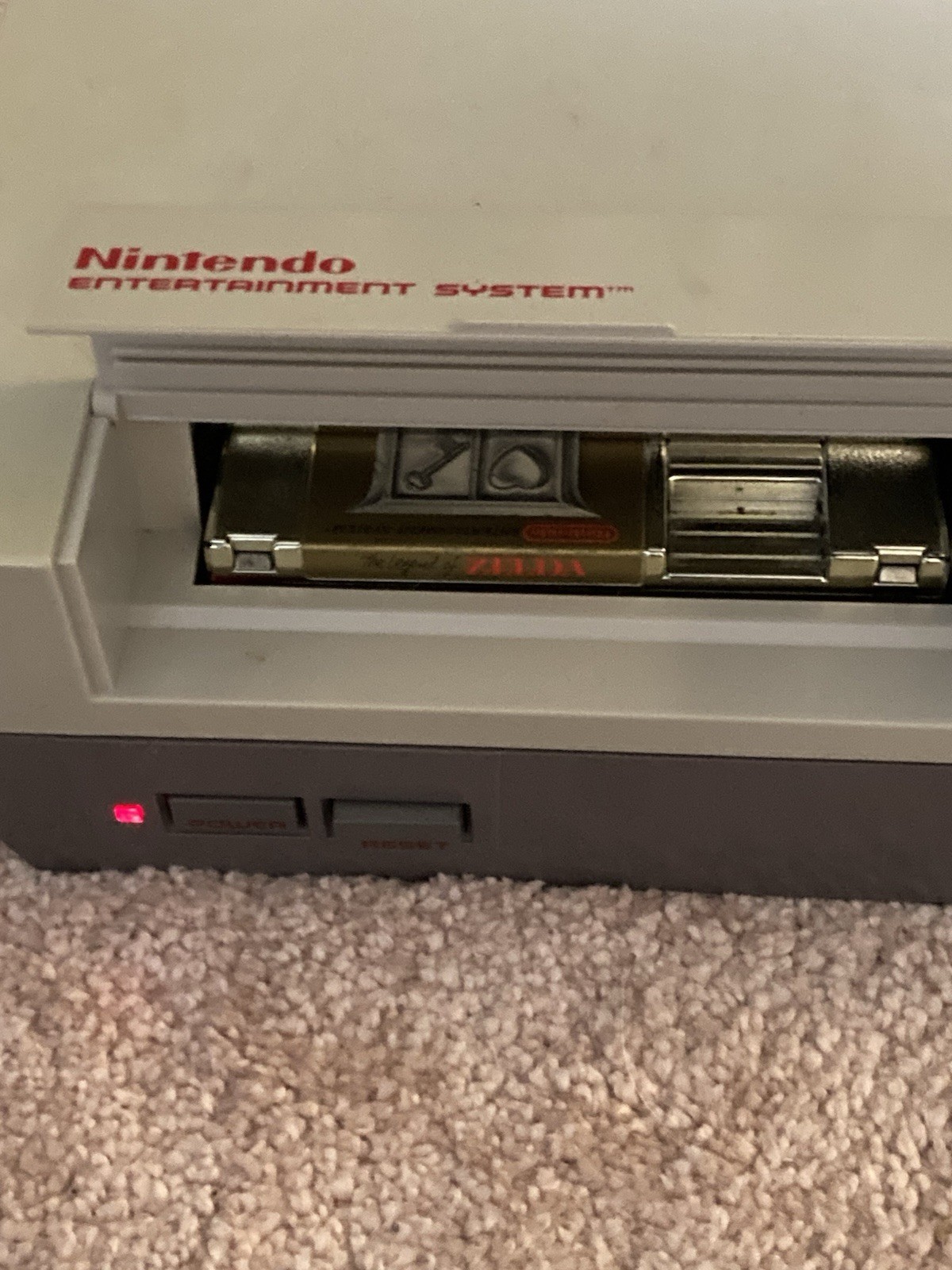 Nintendo NES the Legend of Zelda Game Tested Gold Cartridge And BlueStorage Case