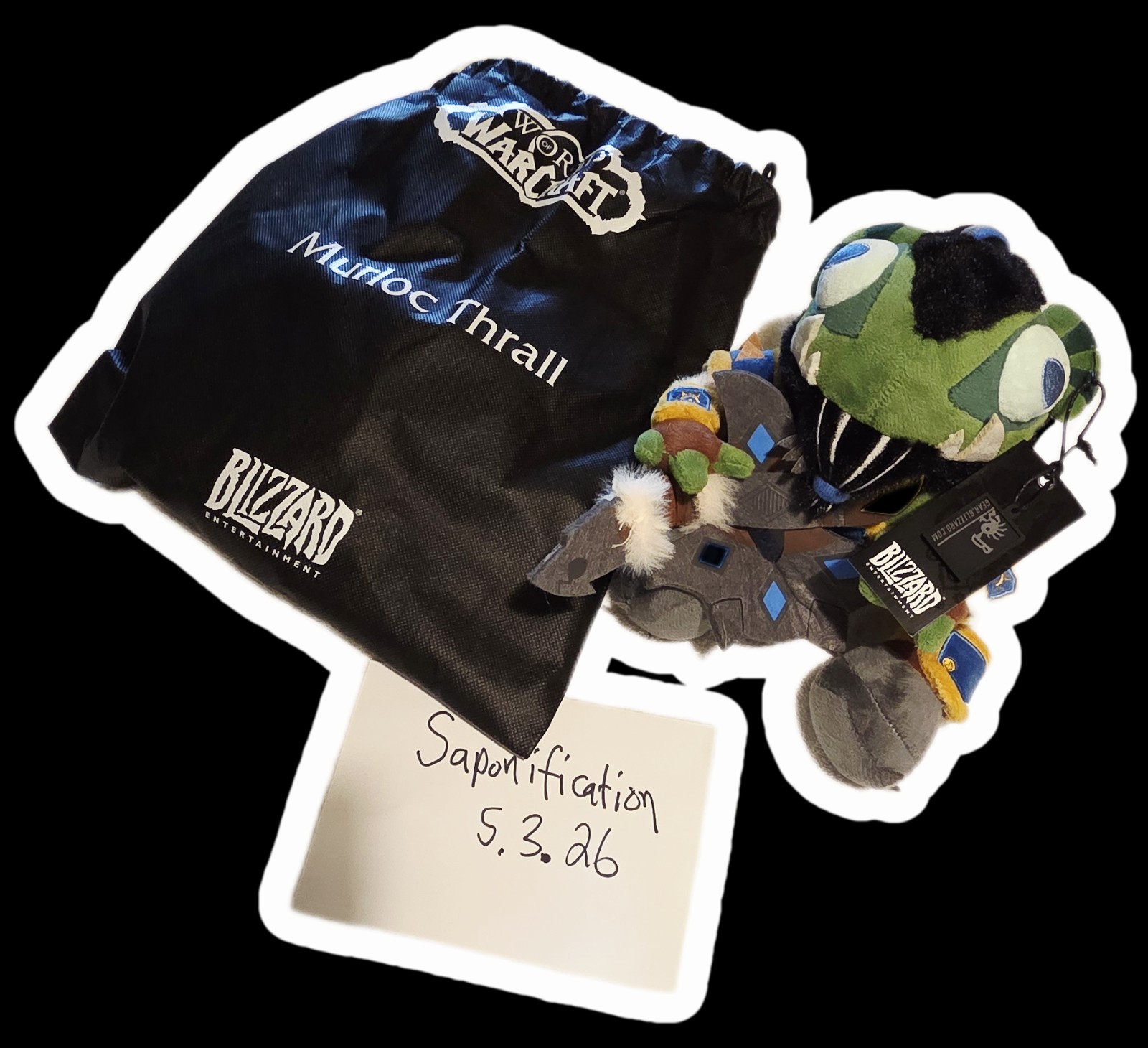 Blizzard Murloc Thrall Plush Doll with World of Warcraft Exclusive In-Game Pet