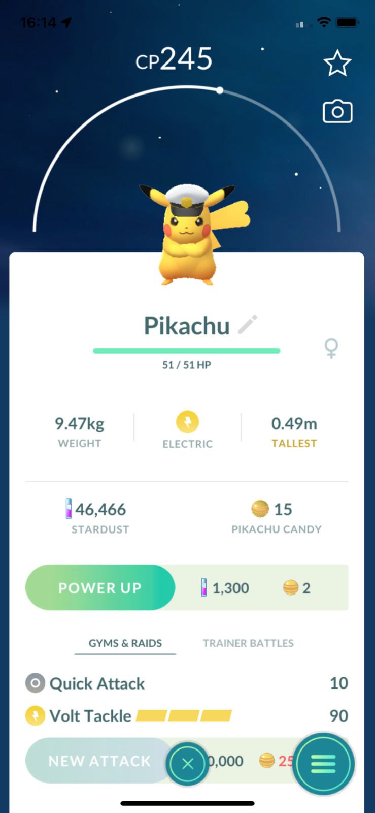 Pokemon TRADE – Captain Pikachu !! Special Pokemon !! Safe, Cheap and Fast !!