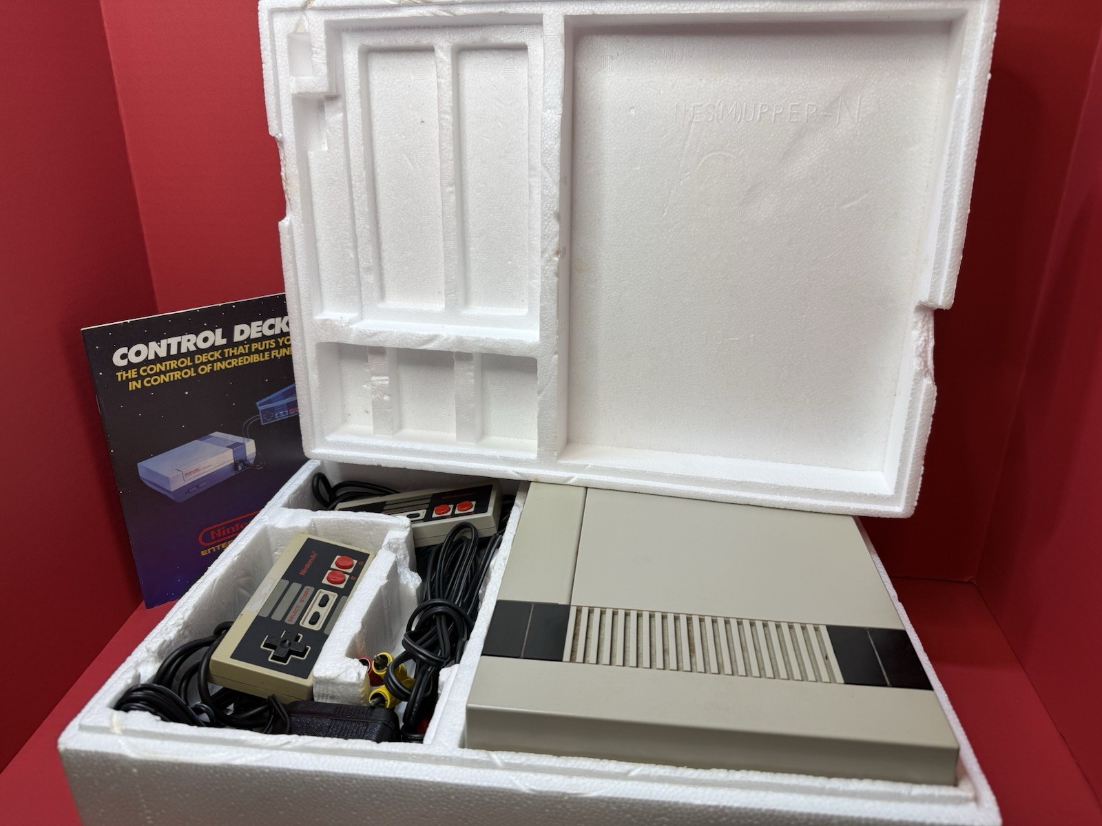 Vintage 1985 Nintendo Control Deck Super Mario Brothers Version With Box Manual