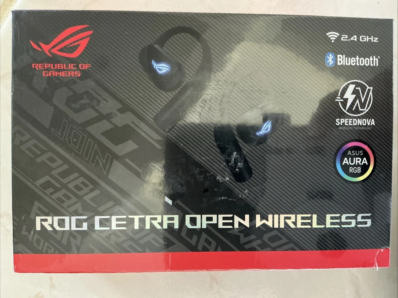 ASUS ROG Cetra Open Wireless Gaming Earbuds- PC, iOS, Android, Switch- BRAND NEW