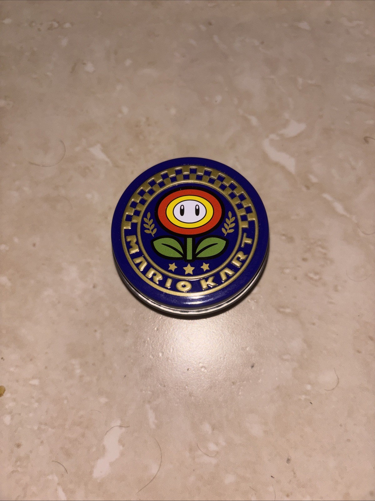 Mario Kart Winners Cup Candy Collectable Tin Flower Cup