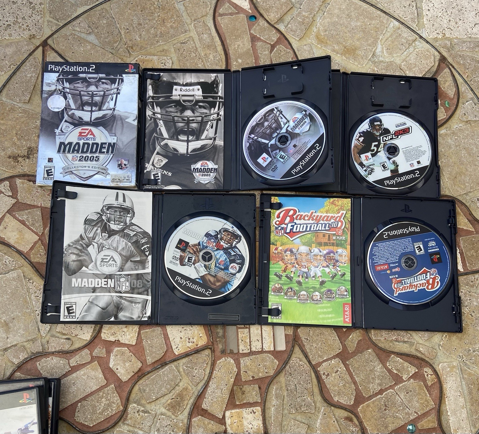 PlayStation 2 PS2 Football Game Lot of 12 Tested Working NCAA Madden NFL ESPN