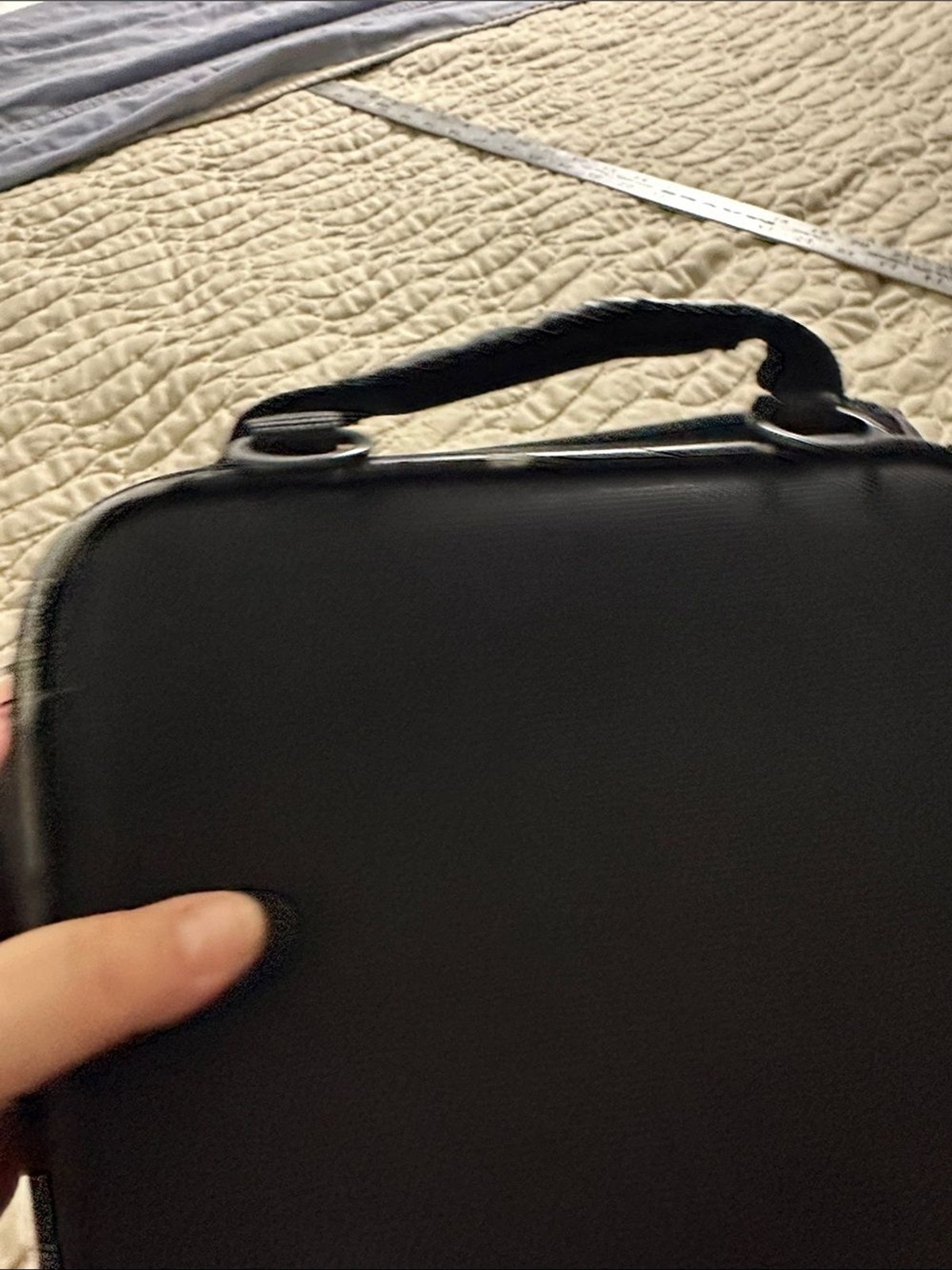 Nintendo Black 3DS Travel Elite Transporter Case with Handle No Strap Padded