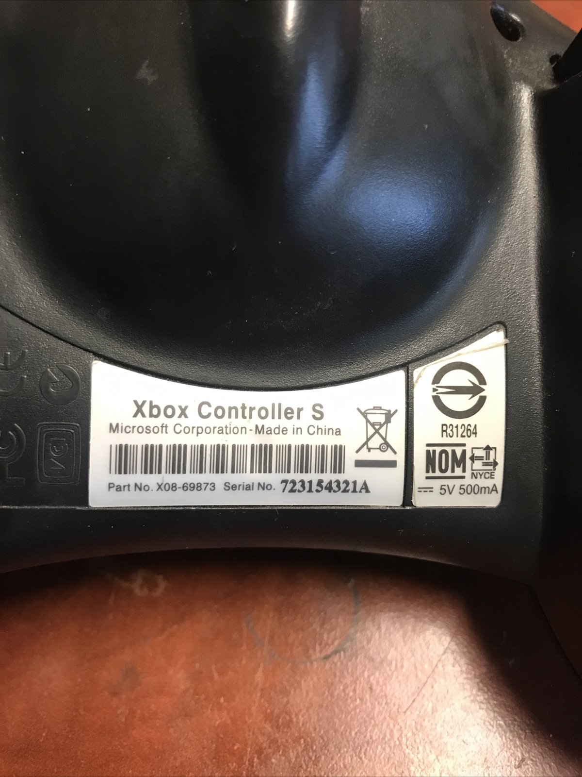 Genuine Microsoft Xbox S-Type OEM Black Wired Controller With Breakaway Cable