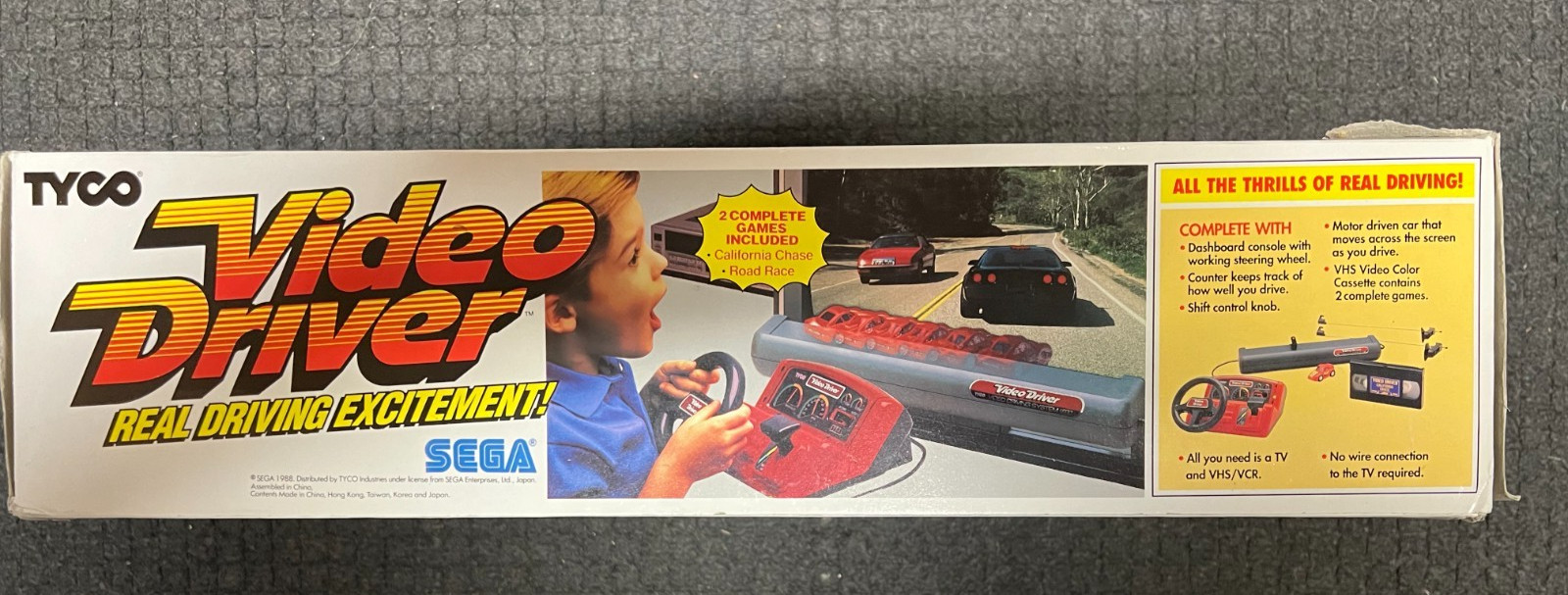 Sega Tyco Video Driver VHS Video Game Instructions Complete Rare Retro