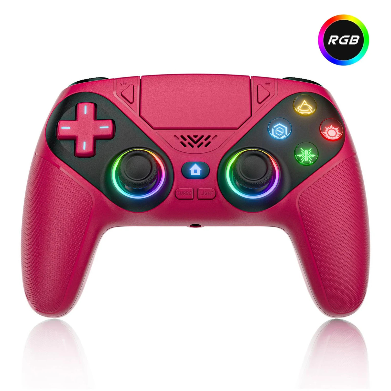 Wireless Gamepad Hall Effect Trigger RGB Turbo Vibration Programmable Button Joy