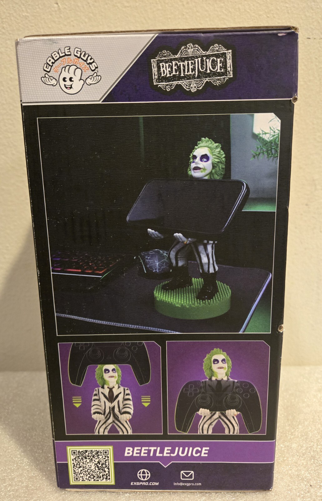 Beetlejuice Phone & Controller Holder / Cable Guys