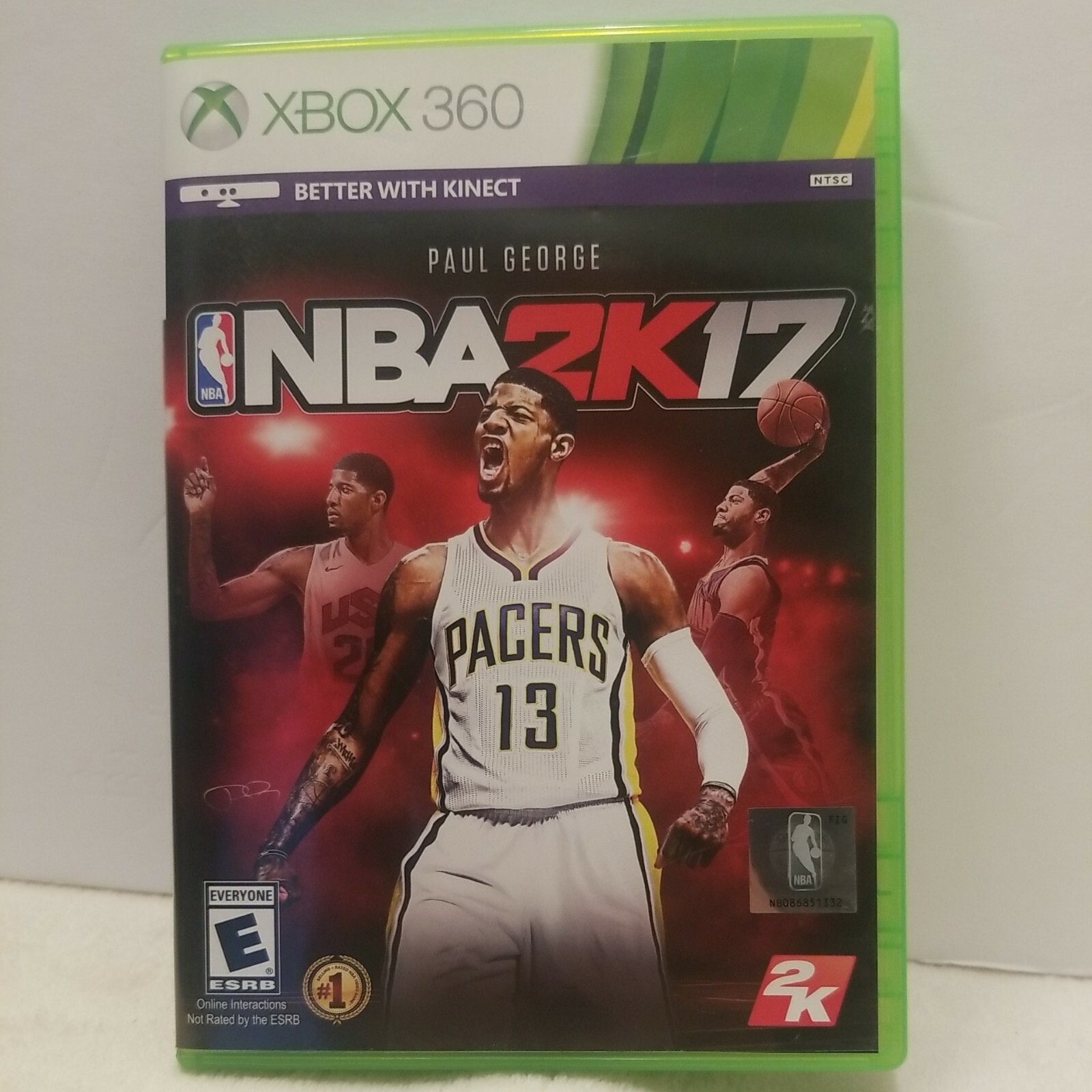 NBA 2K17 XBOX 360 Paul George Pacers 13 (Better with Kinect) Mint
