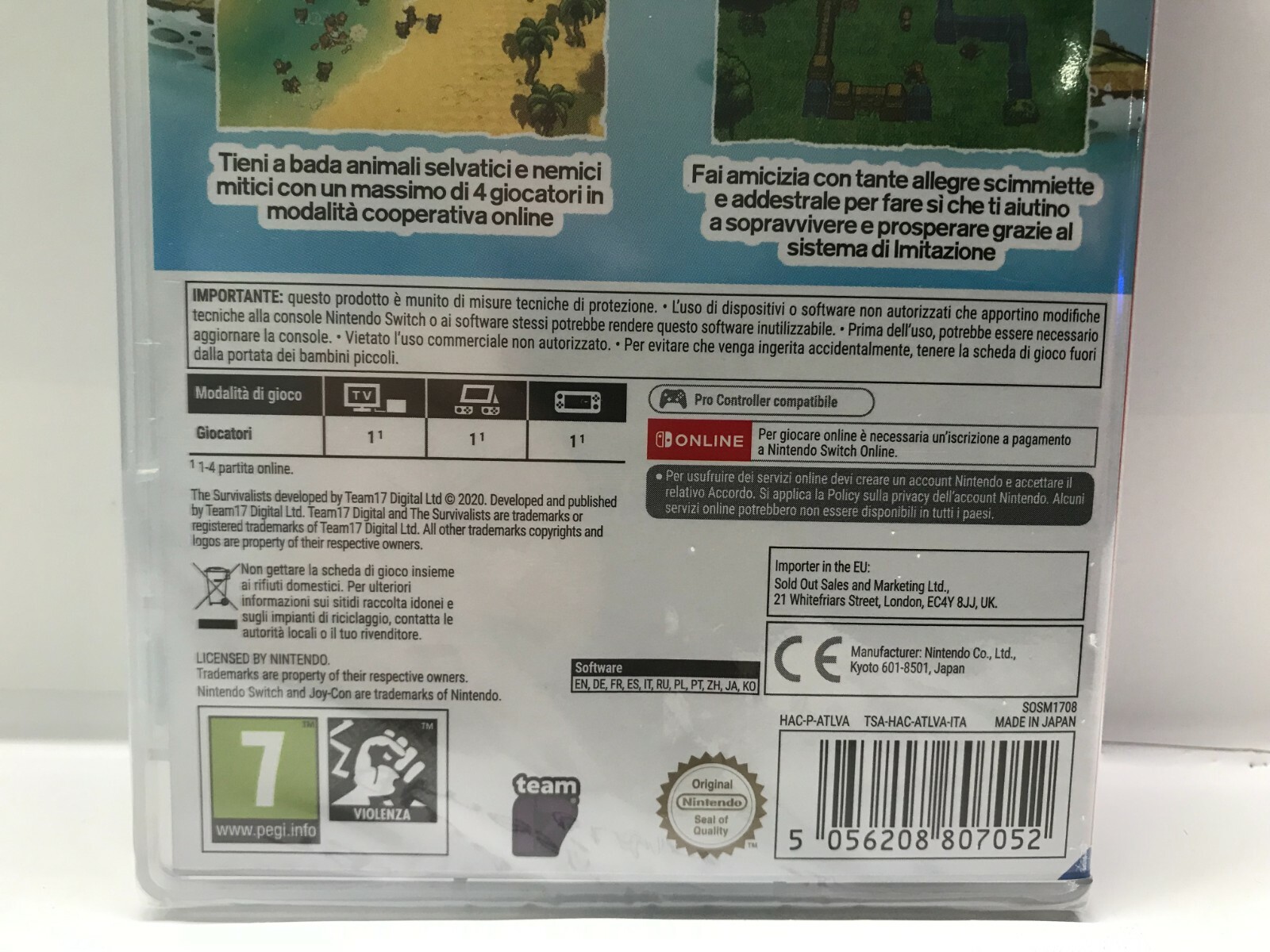 THE SURVIVALISTS – NINTENDO SWITCH – NEW SEALED – NEW SEALED PAL VERSION