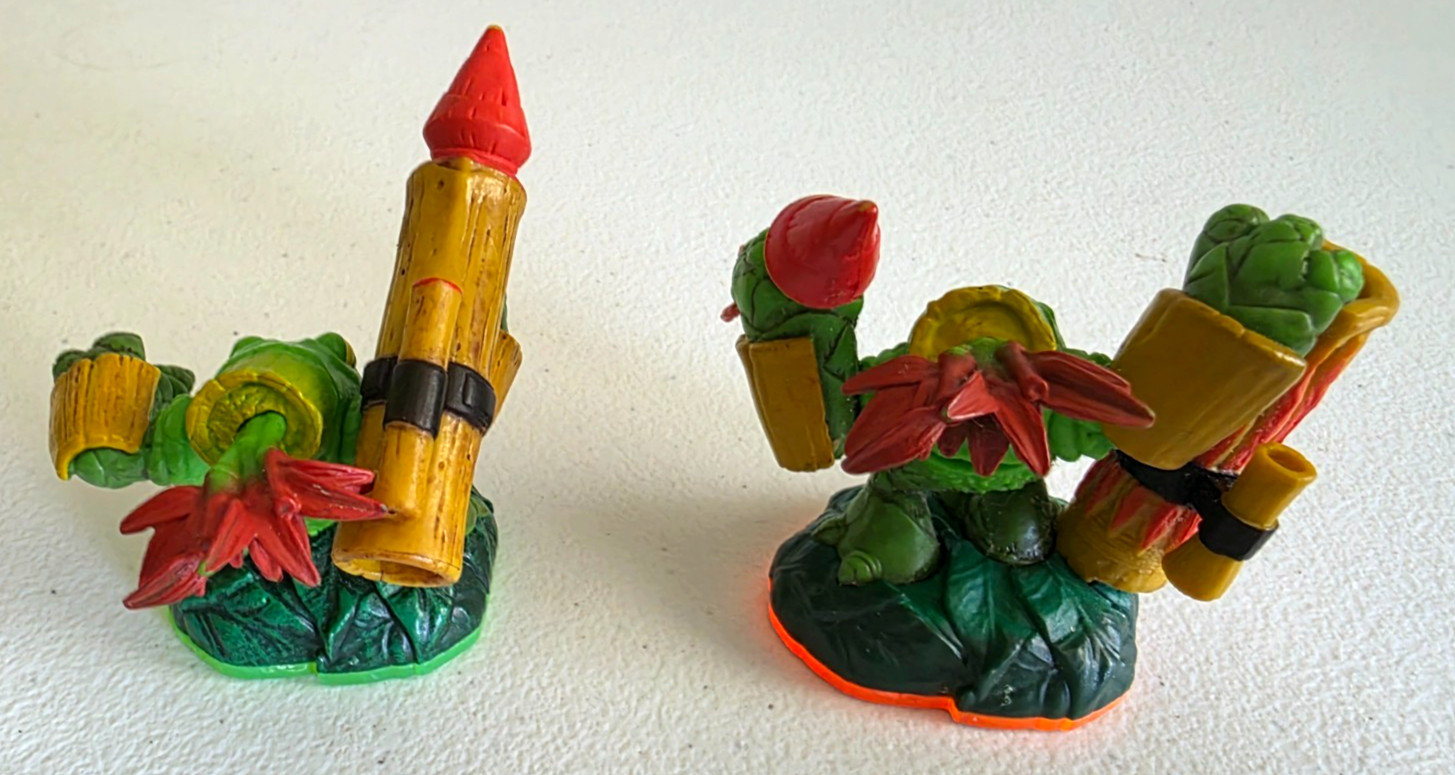 Skylanders Lot of 2 Zook Series 1 and 2 Activision Figurines