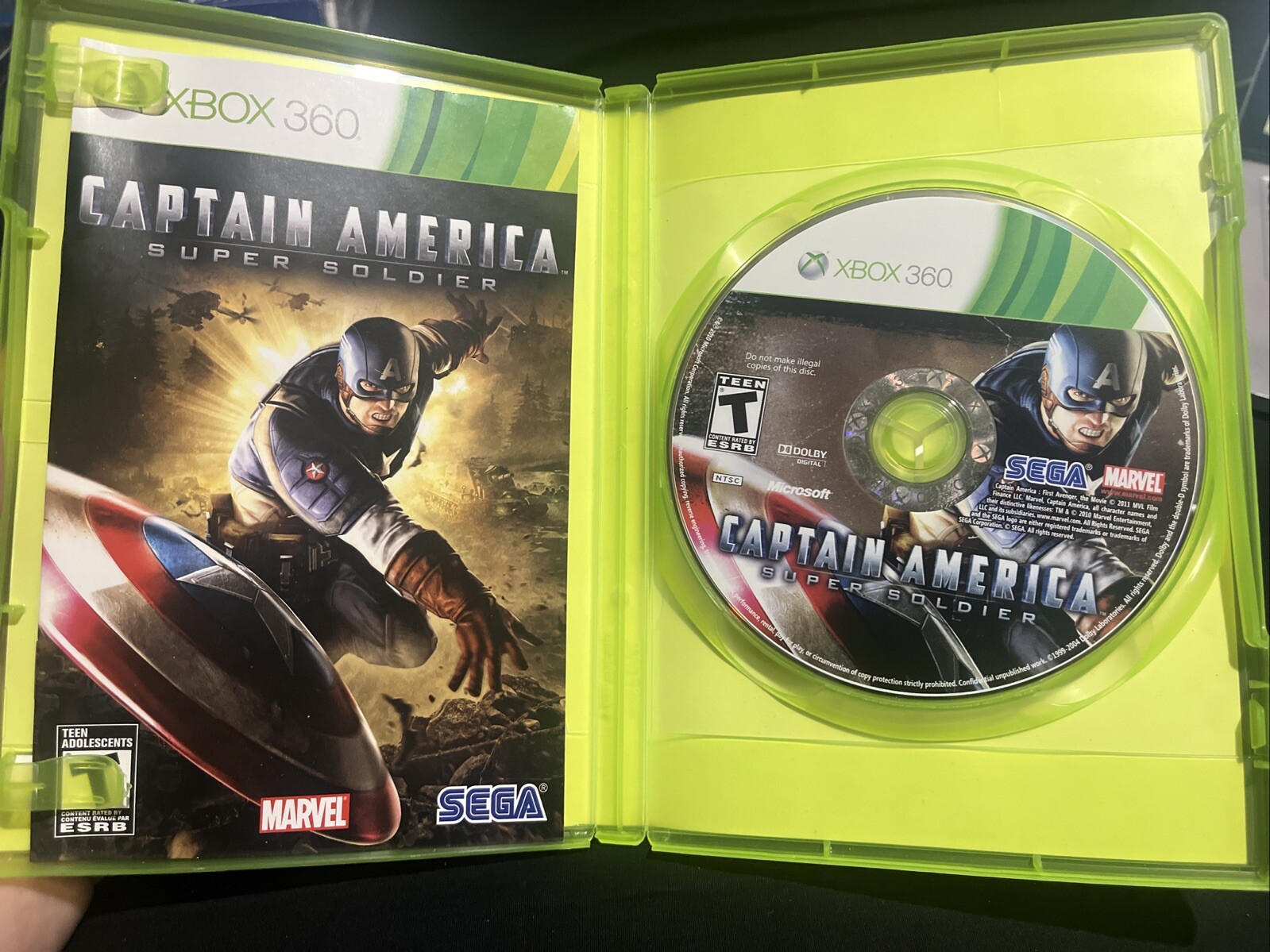 Captain America: Super Soldier (Microsoft Xbox 360, 2011) Complete