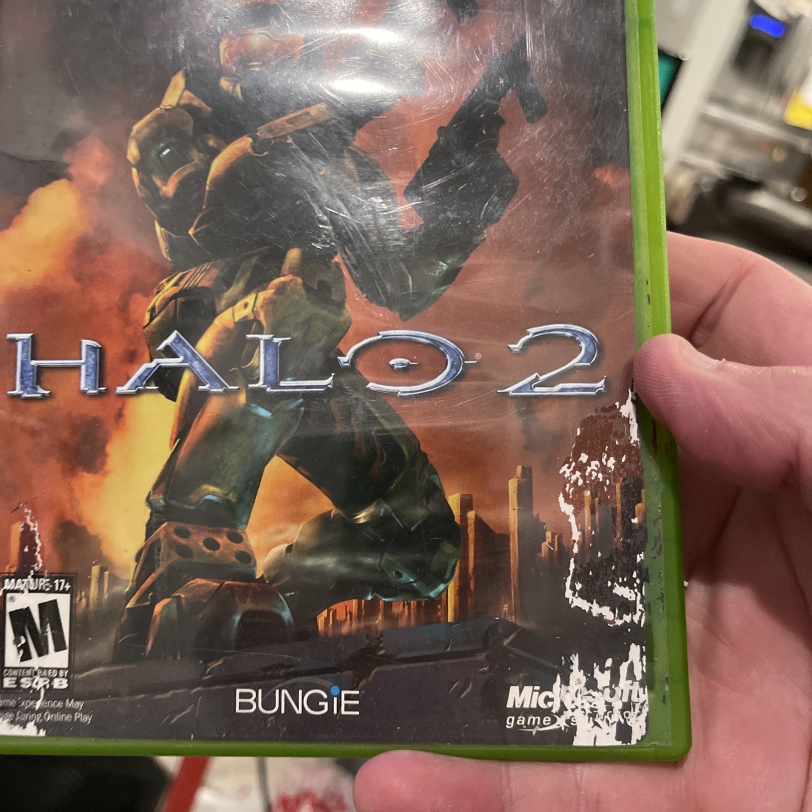 Halo 2 (Xbox, 2004) No Manual Water Dmg Cover Art – Game Tested Free Shipping