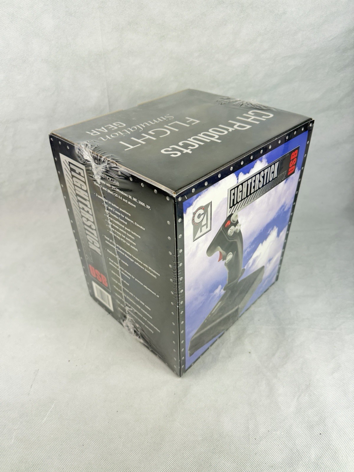 NEW, FACTORY SEALED CH Products F-16 Fighterstick USB Flight Stick Controller