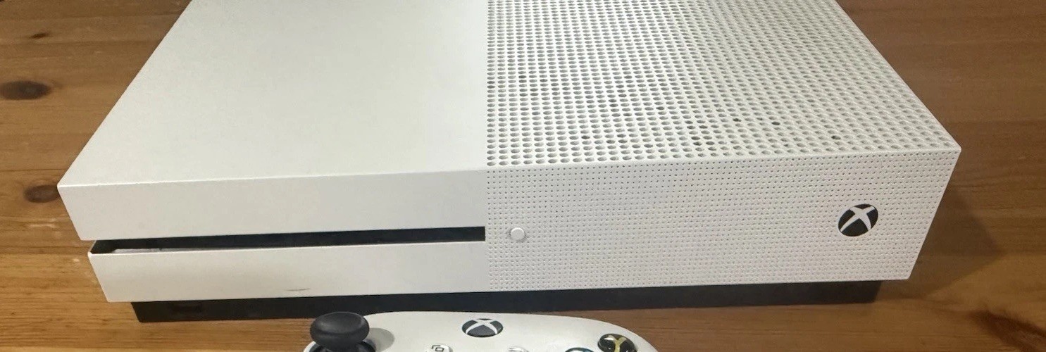 Microsoft Xbox One S 500 GB Console – White console only