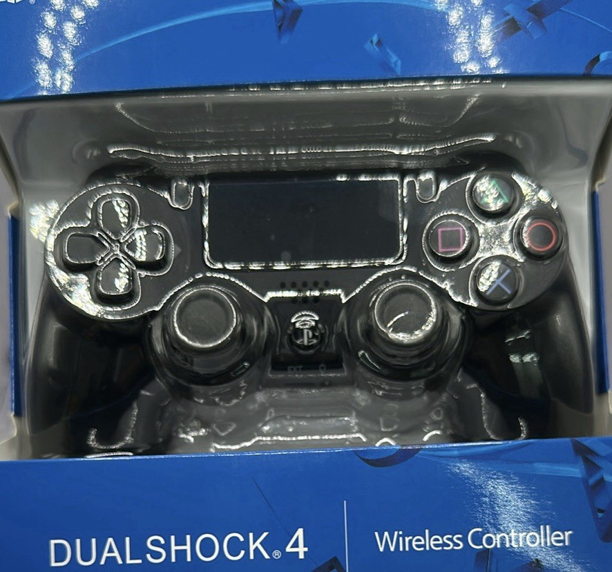PS4 Dualshock wireless Controller Black with charging cable- Unbranded