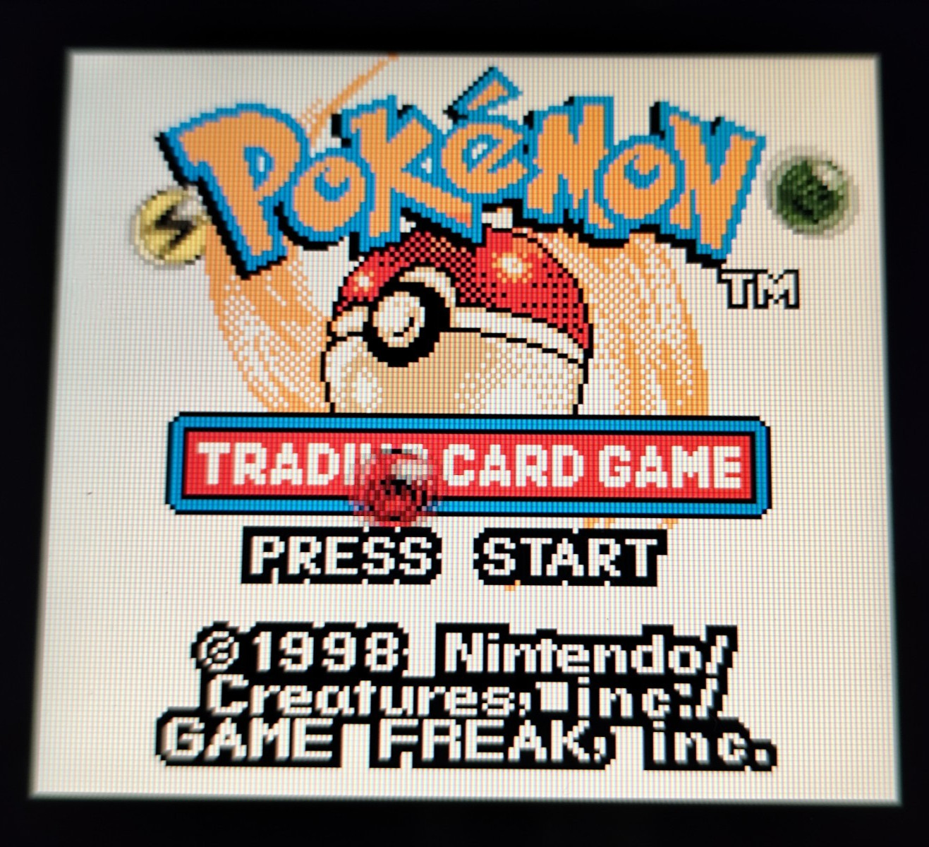 Pokemon Trading Card Game (Game Boy Color GCB, 2000) COMPLETE CIB Authentic Dry