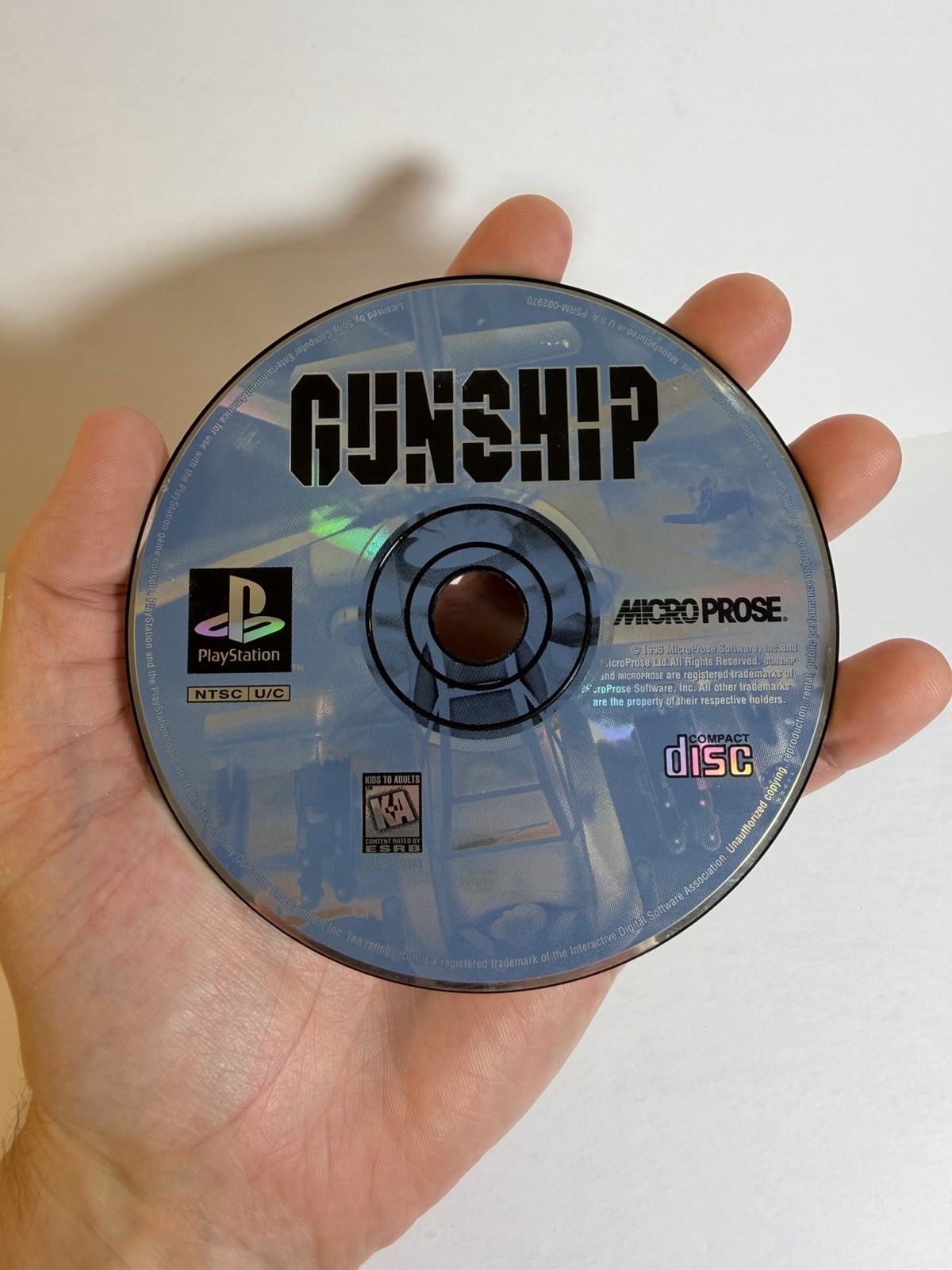 Gunship (Sony PlayStation 1, 1996) PS1 – Disc Only – Tested