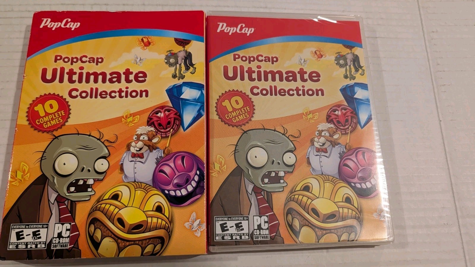 PopCap Ultimate Collection PC CD-ROM 10 Games Plants vs Zombies Peggle Slipcover