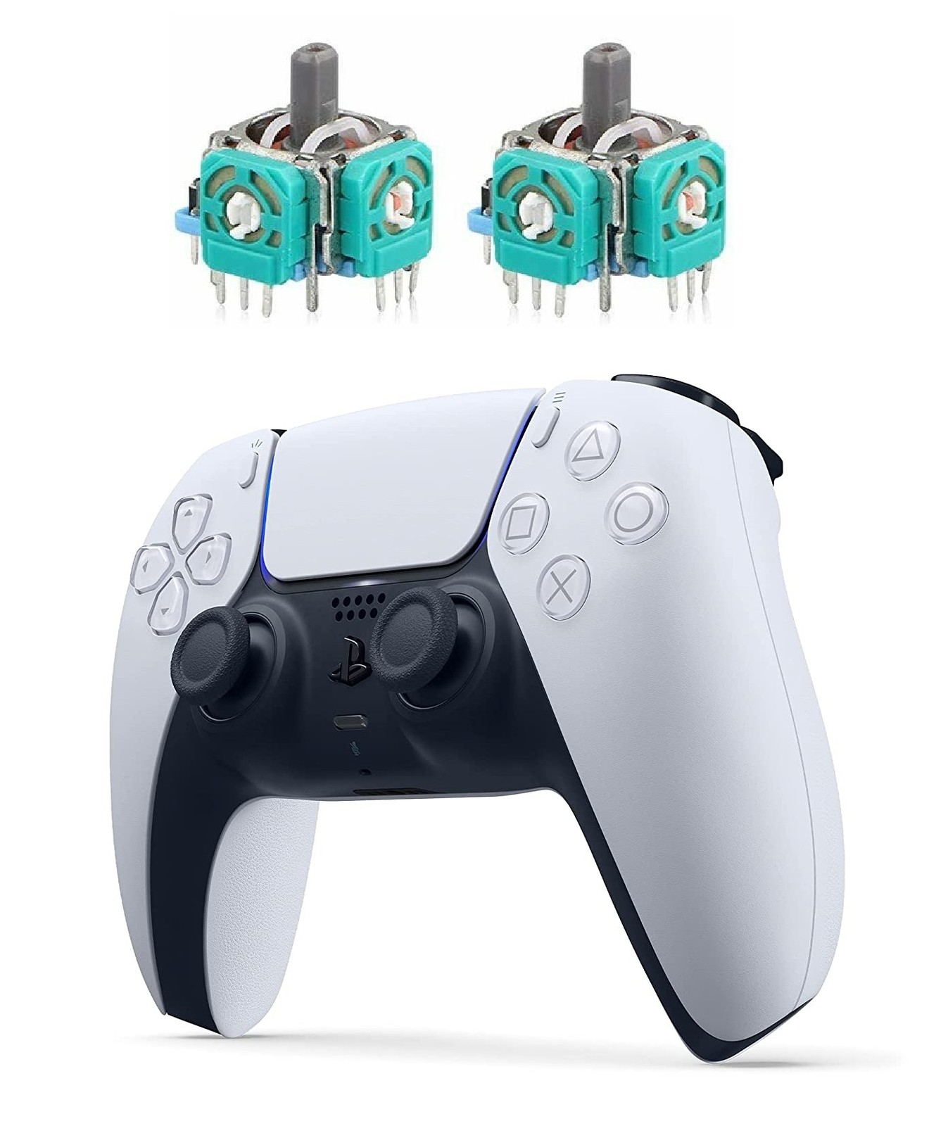Sony PlayStation 5 PS5 2pcs Analog Potentiometer Joystick Grip Black CFI-ZCT1W