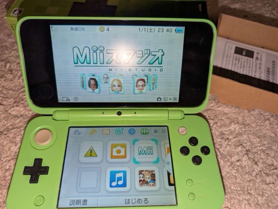 New Nintendo 2ds LL Minecraft Edition Tested Working Read Description
