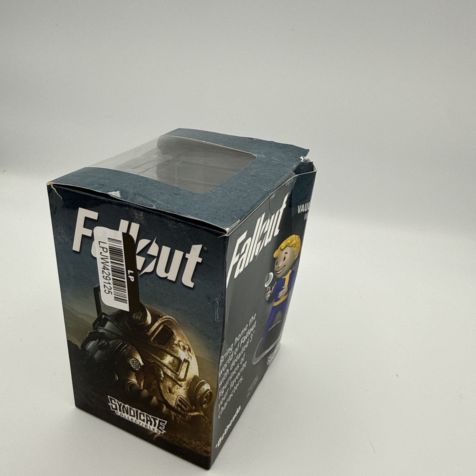 Fallout Vault Boy (Gun) 3″ Mini Figure Syndicate Collectibles Box Damage