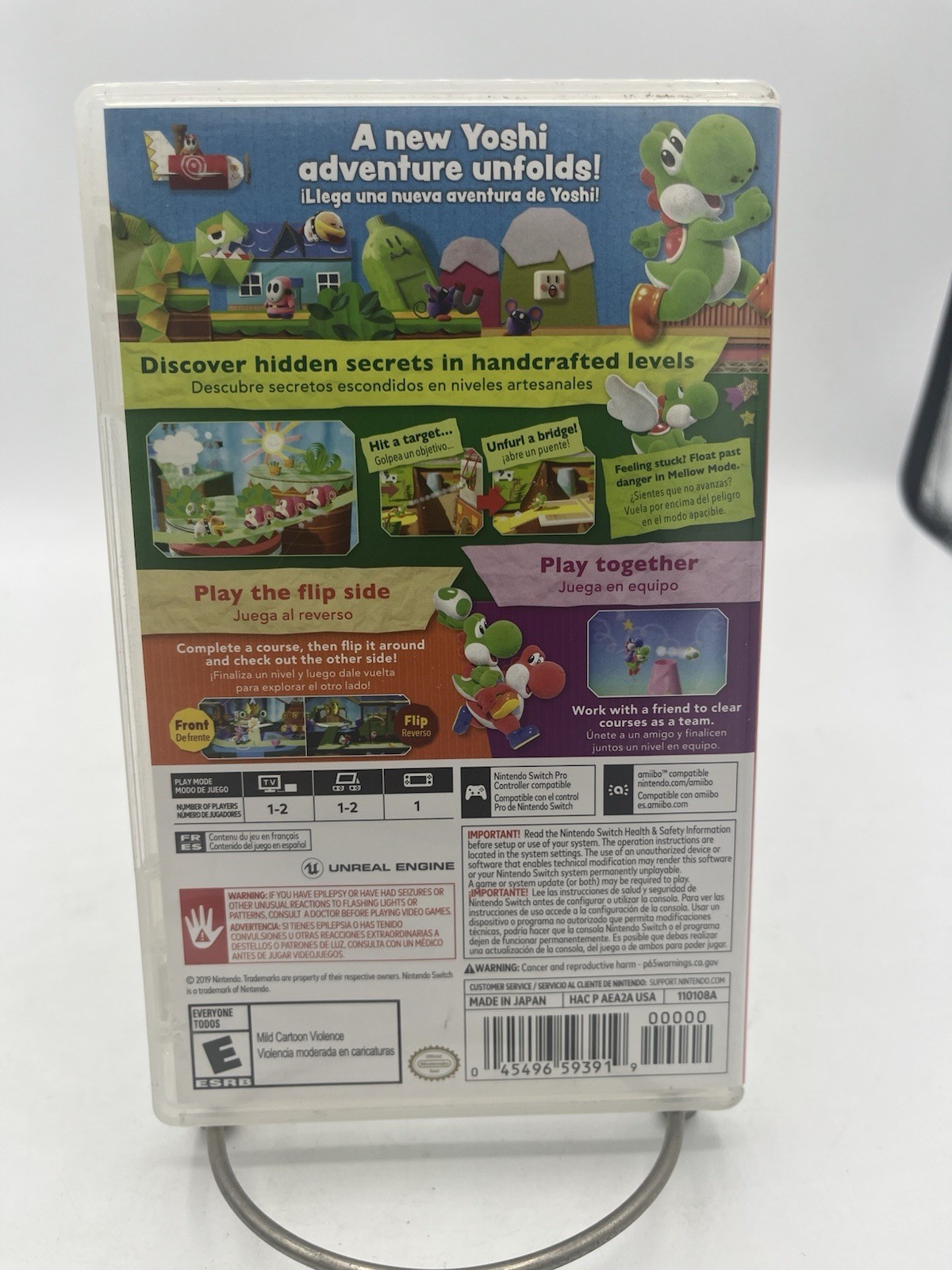 Yoshi’s Crafted World – Nintendo Switch CASE ONLY