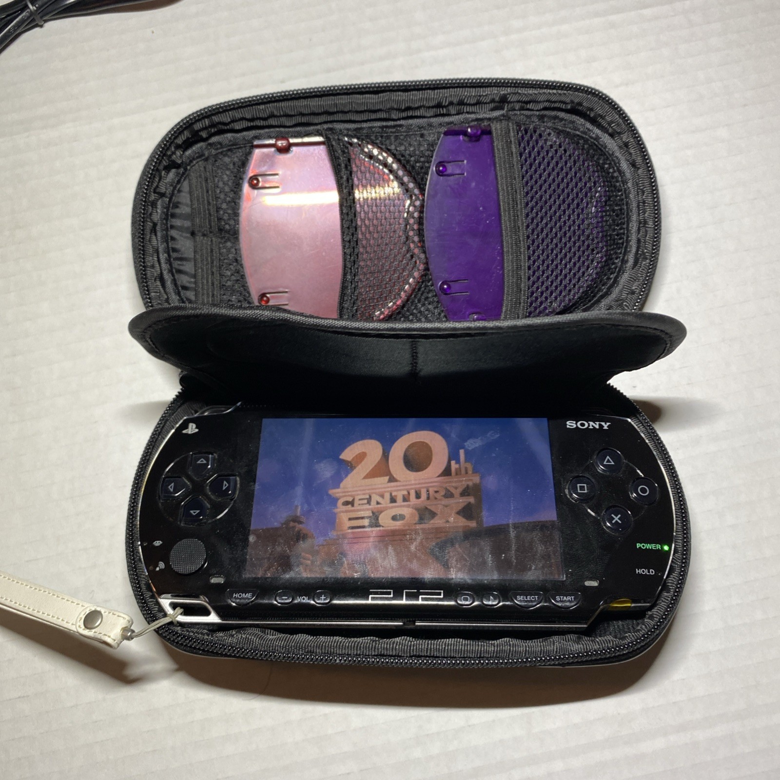 Sony PSP 1001 Black Console & Battery, Comes With Charger & Case Tested.