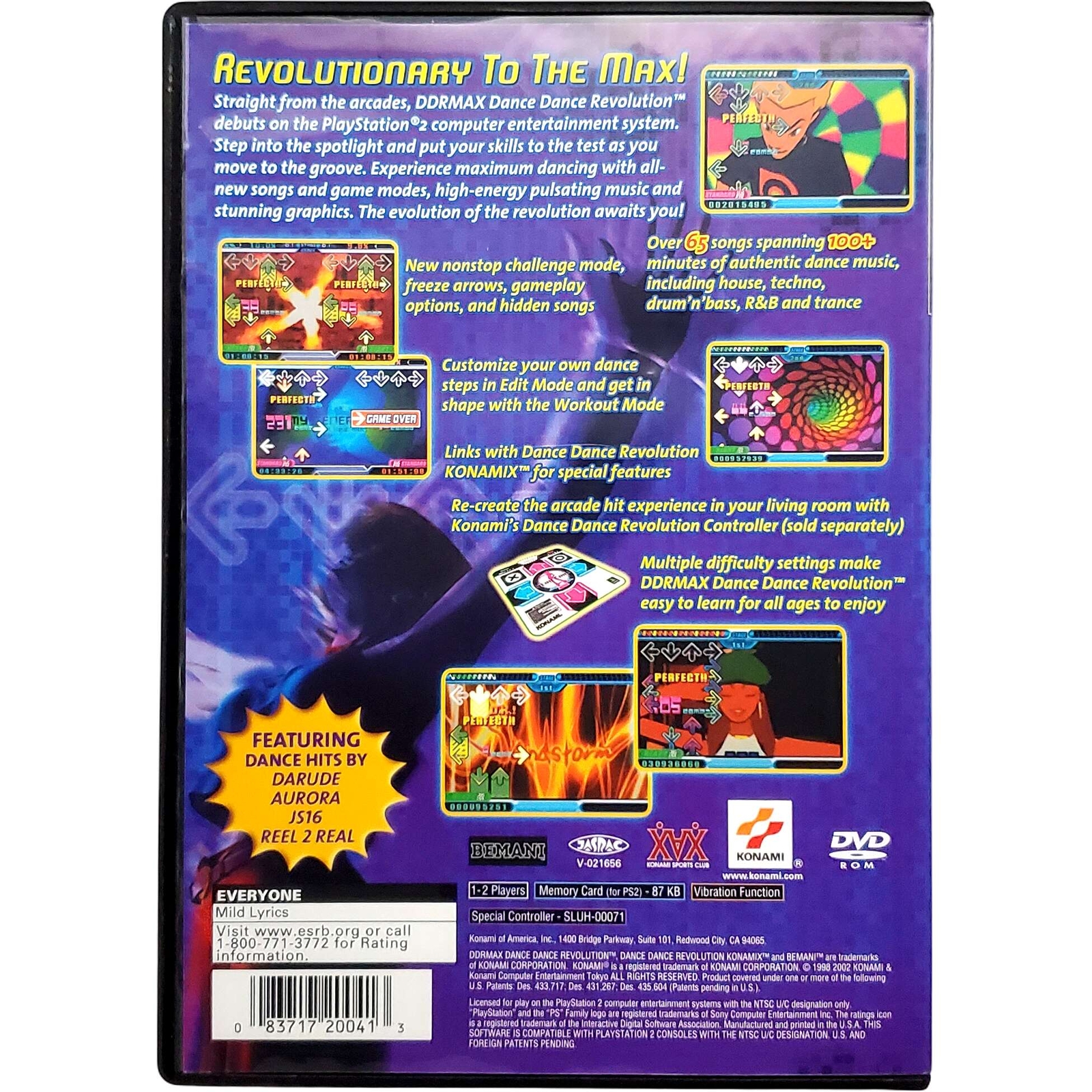 Dance Dance Revolution Max – Sony Playstation 2 Pristine Tested Authentic
