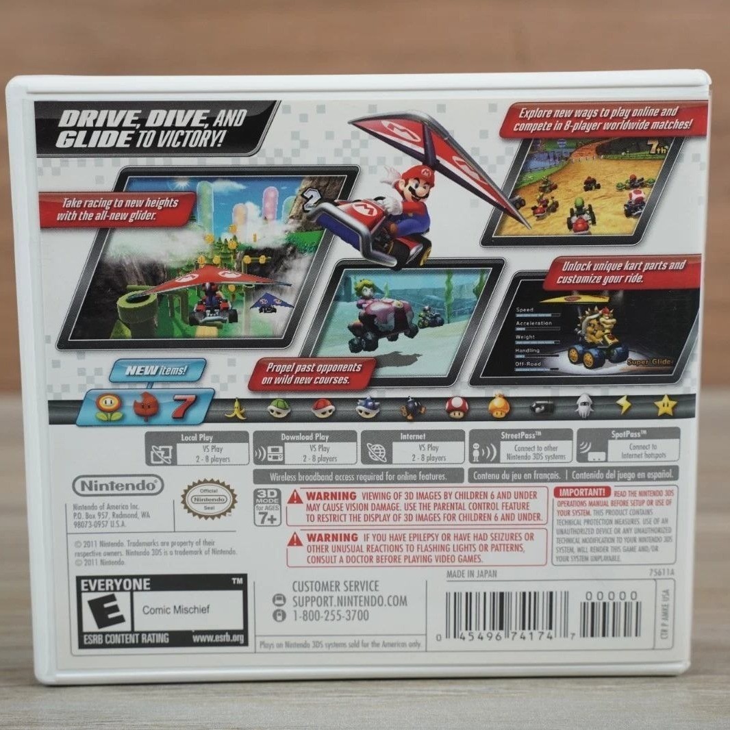Mario Kart 7 Nintendo 3DS CIB Complete Game Cartridge CTR-AMKE-USA