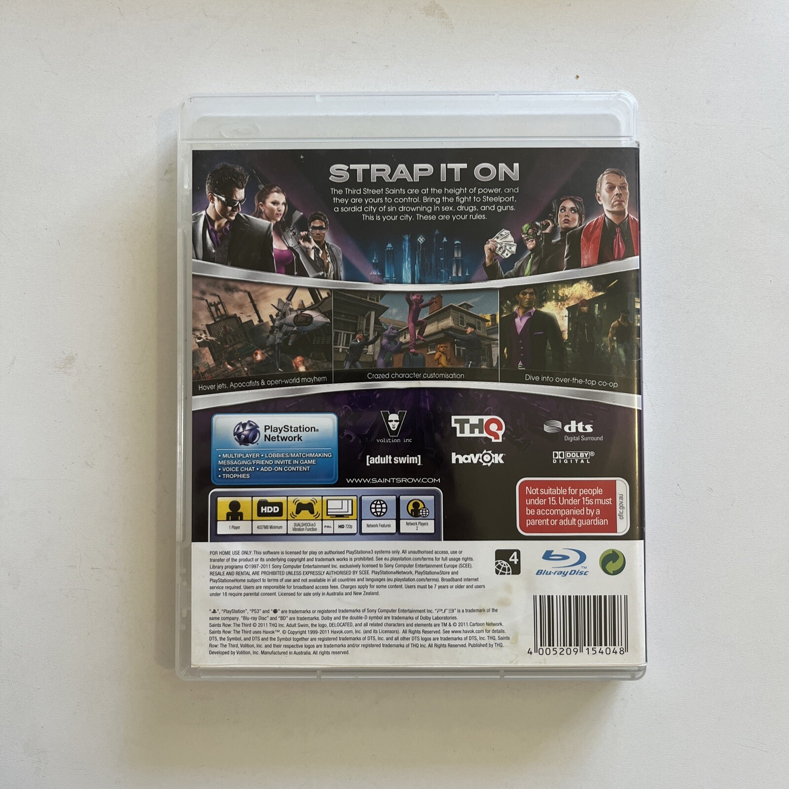 Saints Row The Third (Sony Playstation 3 PS3) With Manual