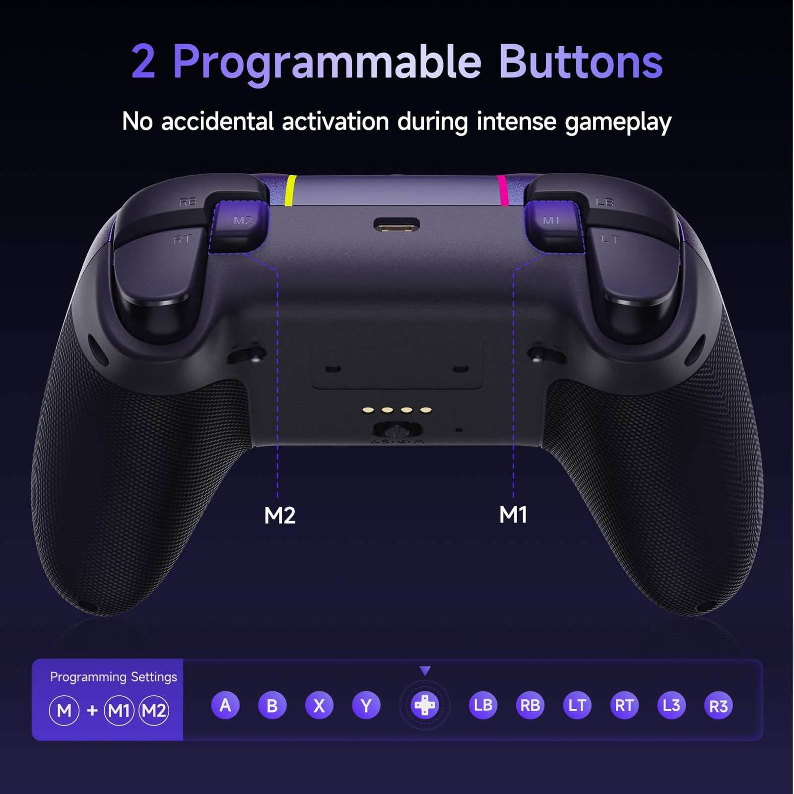 EasySMX X05 Pro Wireless Gamepad: Silent, Hall Sticks, PC/Switch/Android, Purple
