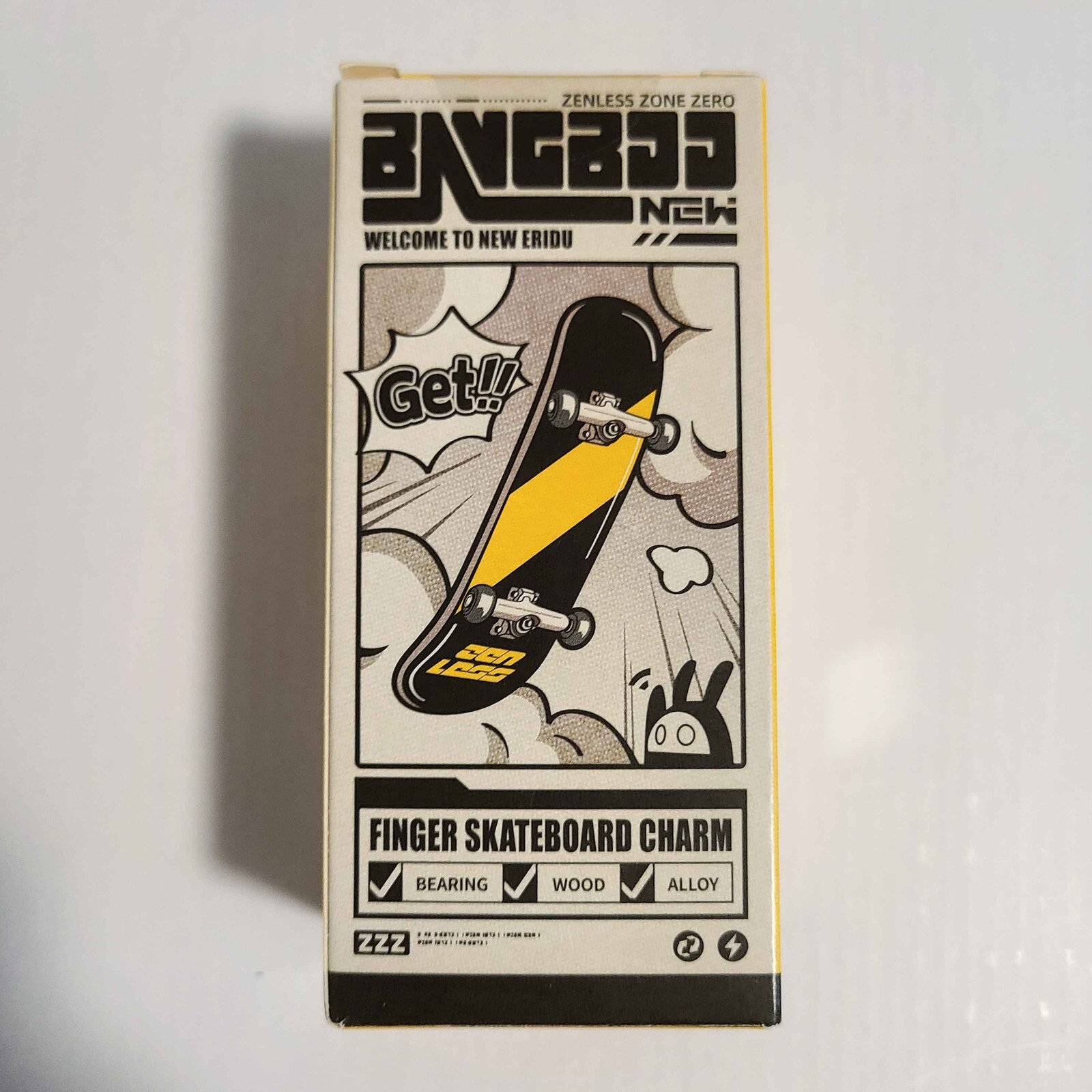 🛹 Zenless Zone Zero OFFICIAL Exclusive Finger Skateboard Charm Bangboo 🛹