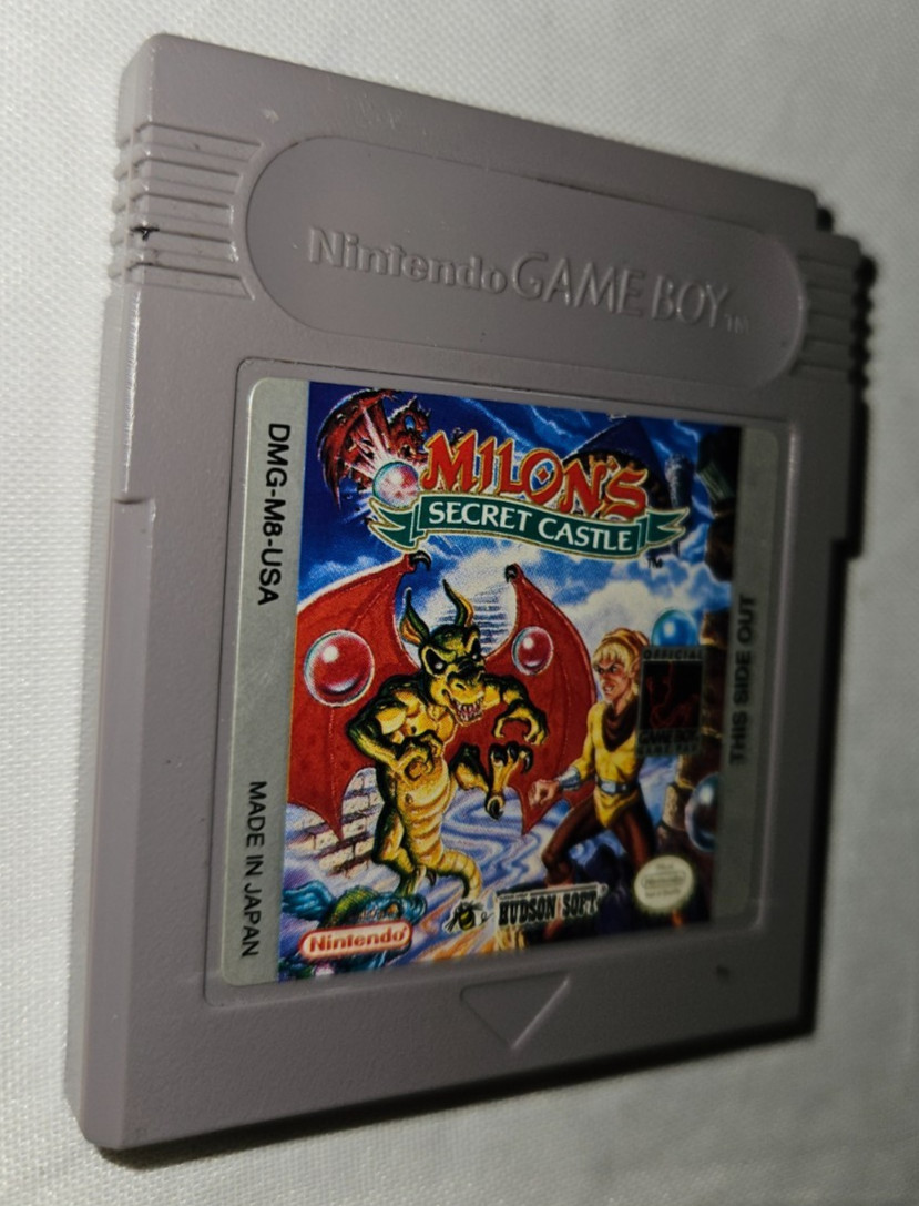 Milon’s Secret Castle Cartridge Only Authentic Nintendo Gameboy DMG-M8-USA 1992